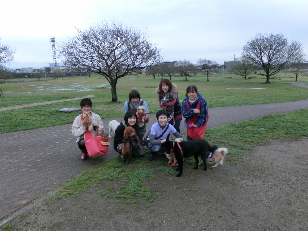 3月の江津湖ワンワン見守り隊（愛称：えづワン隊）