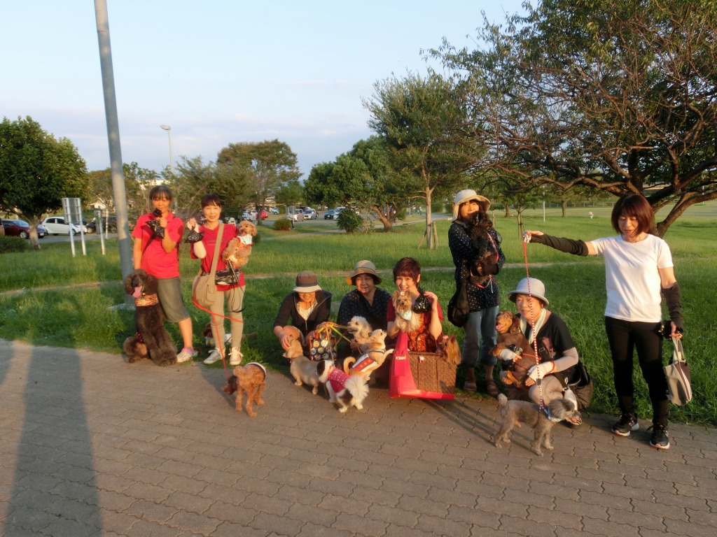 9月の江津湖ワンワン見守り隊（愛称：えづワン隊）